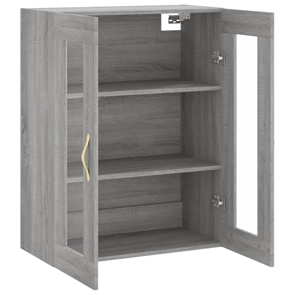 Armoire murale sonoma gris 69,5x34x90 cm