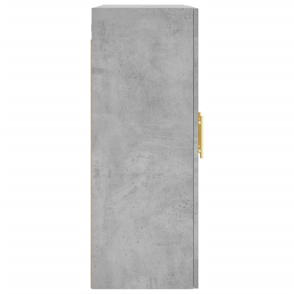 Concrete gray wall cabinet 69.5x34x90 cm
