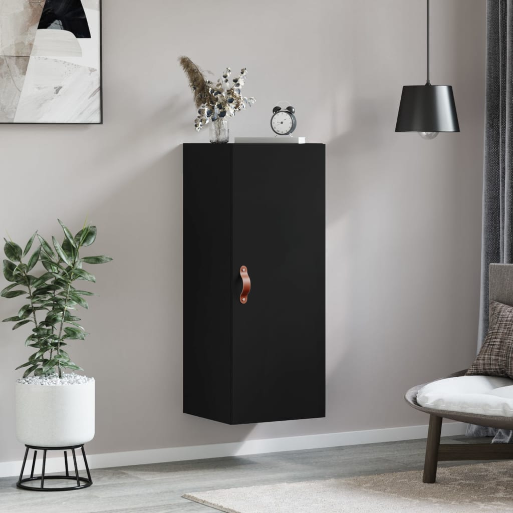 Black wall cabinet 34.5x34x90 cm