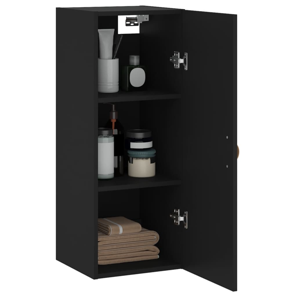 Schwarz -Wandschrank 34,5x34x90 cm