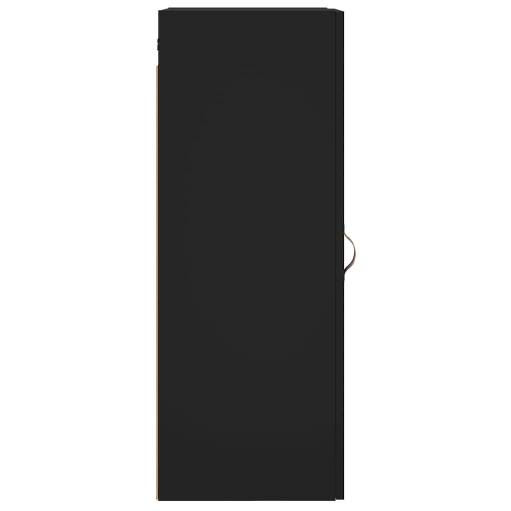 Schwarz -Wandschrank 34,5x34x90 cm