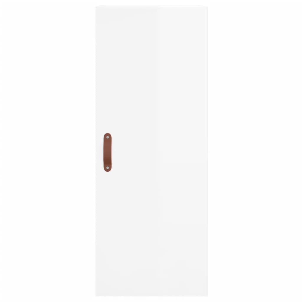 Brilliant white wall cabinet 34.5x34x90 cm