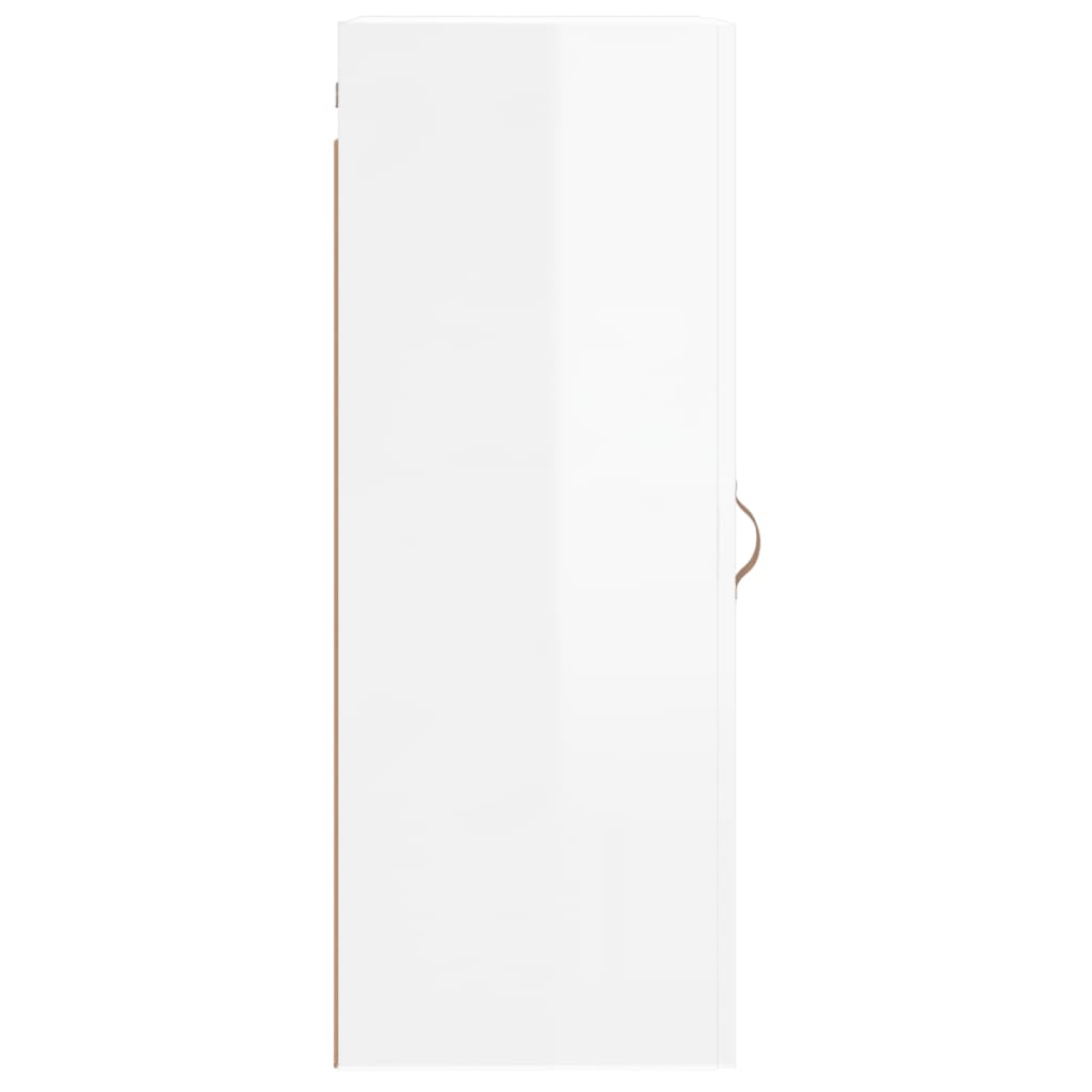 Brilliant white wall cabinet 34.5x34x90 cm