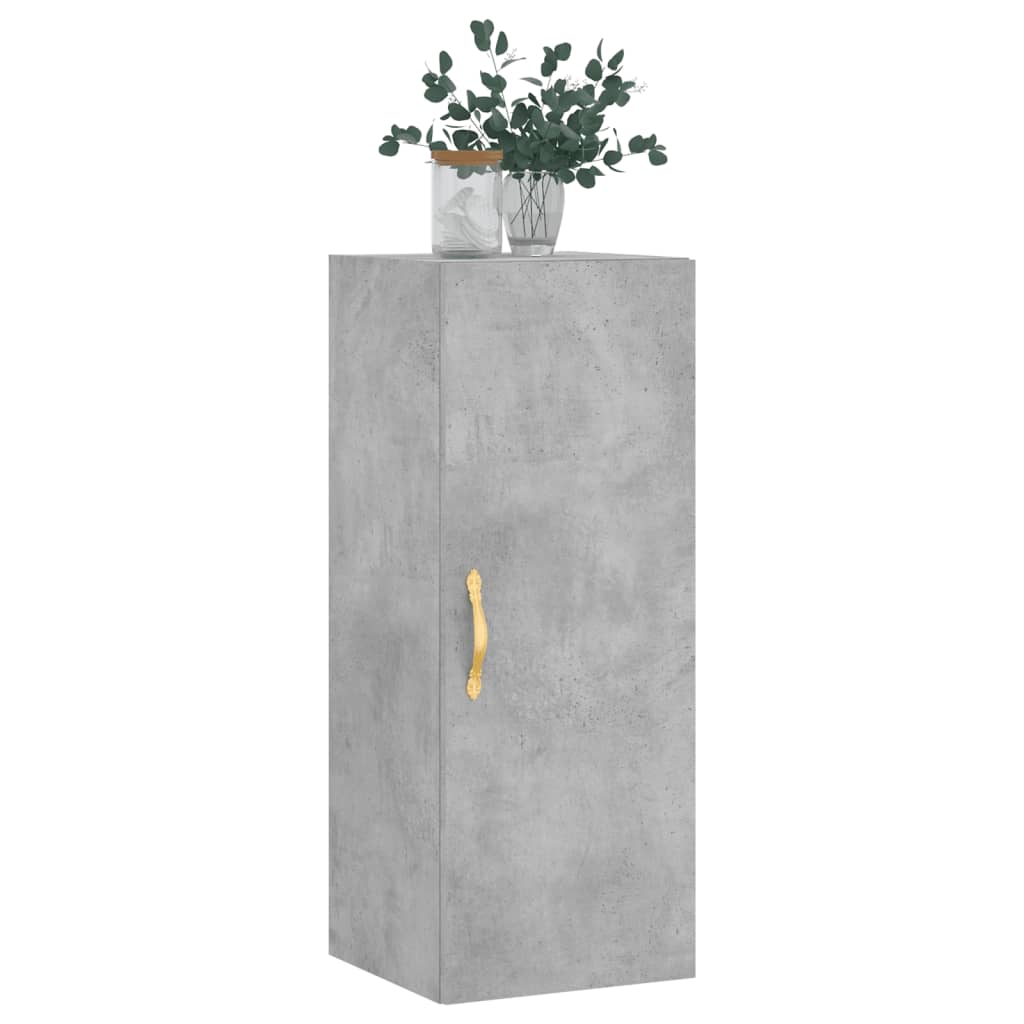 Concrete gray wall cabinet 34.5x34x90 cm