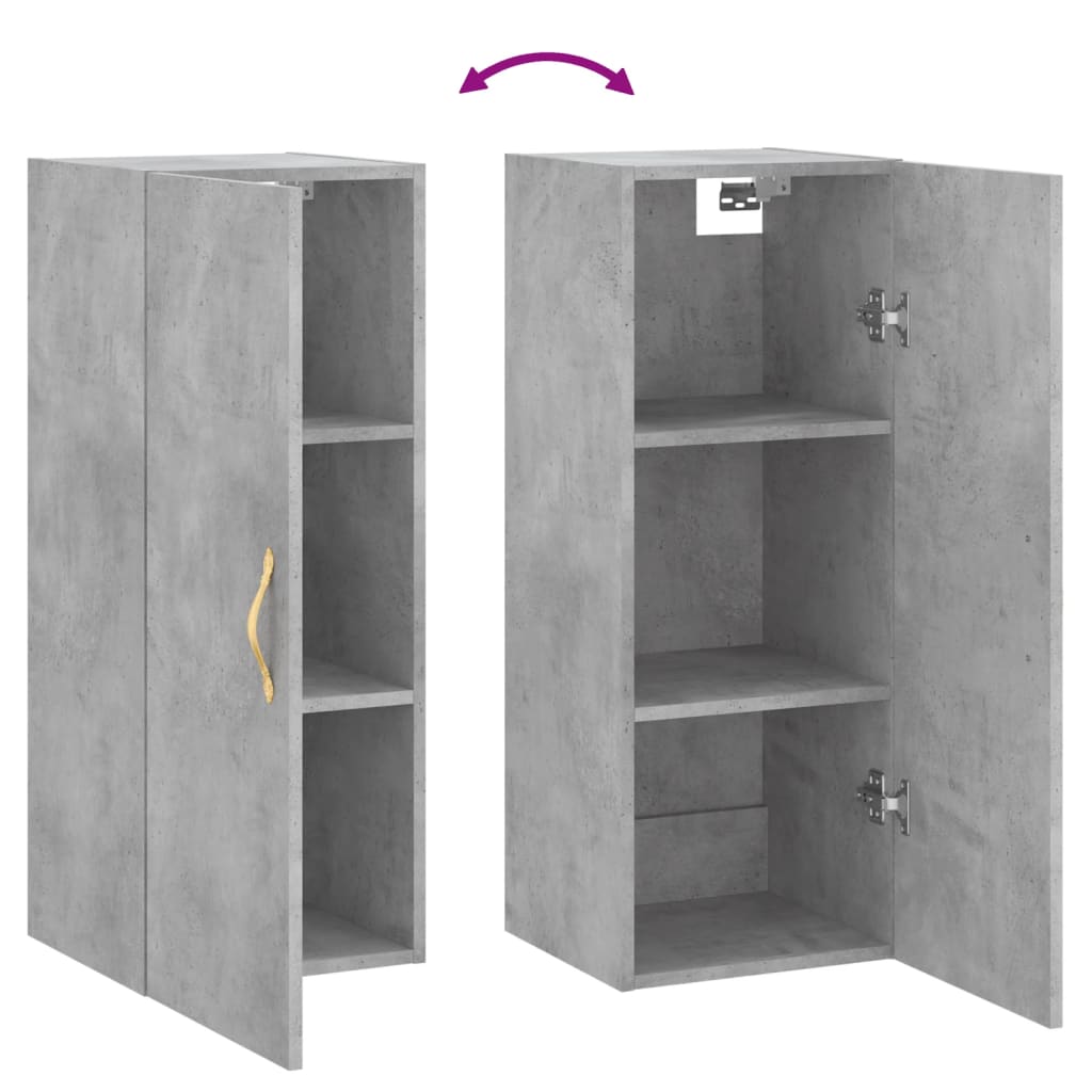 Betongrauwandschrank 34,5 x 34 x 90 cm