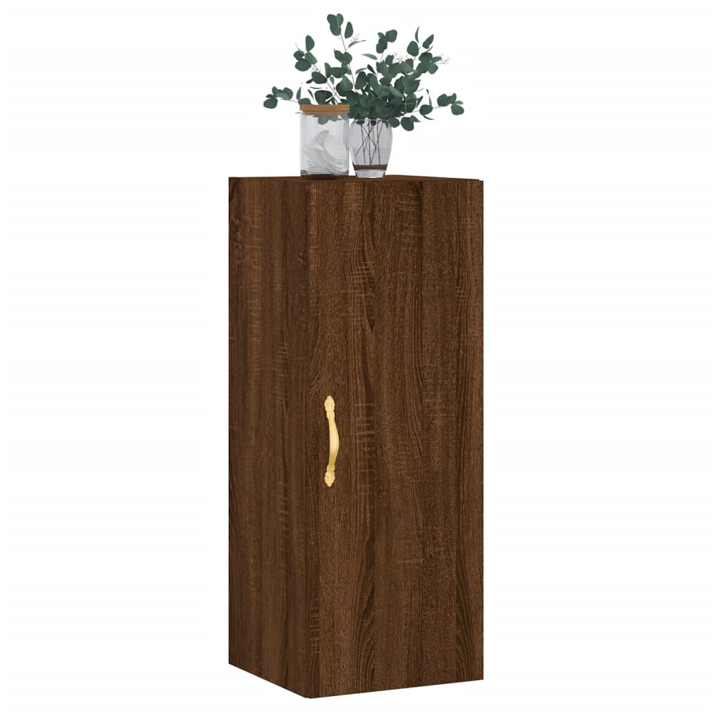 Armoire murale chêne marron 34,5x34x90 cm