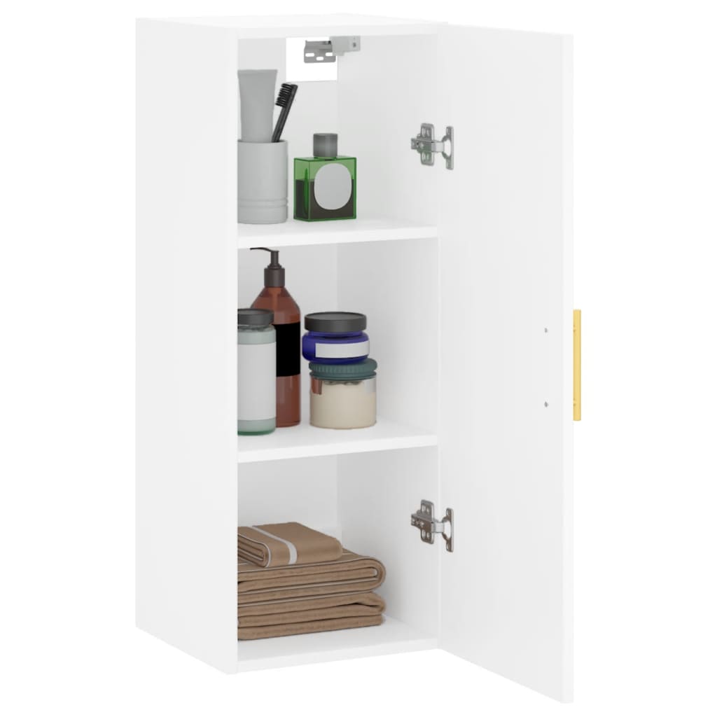 White wall cabinet 34.5x34x90 cm