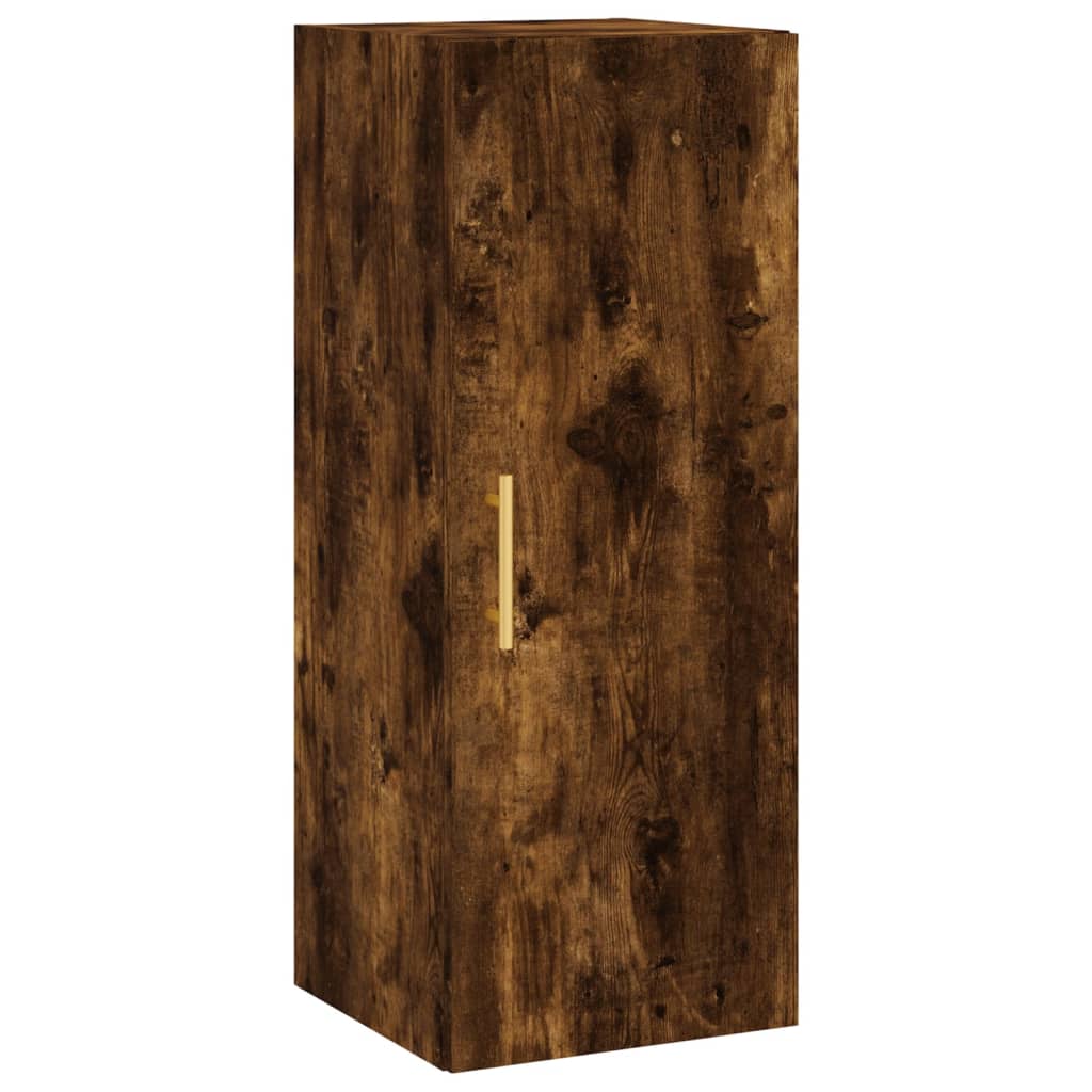 Smoked oak wall cabinet 34.5x34x90 cm