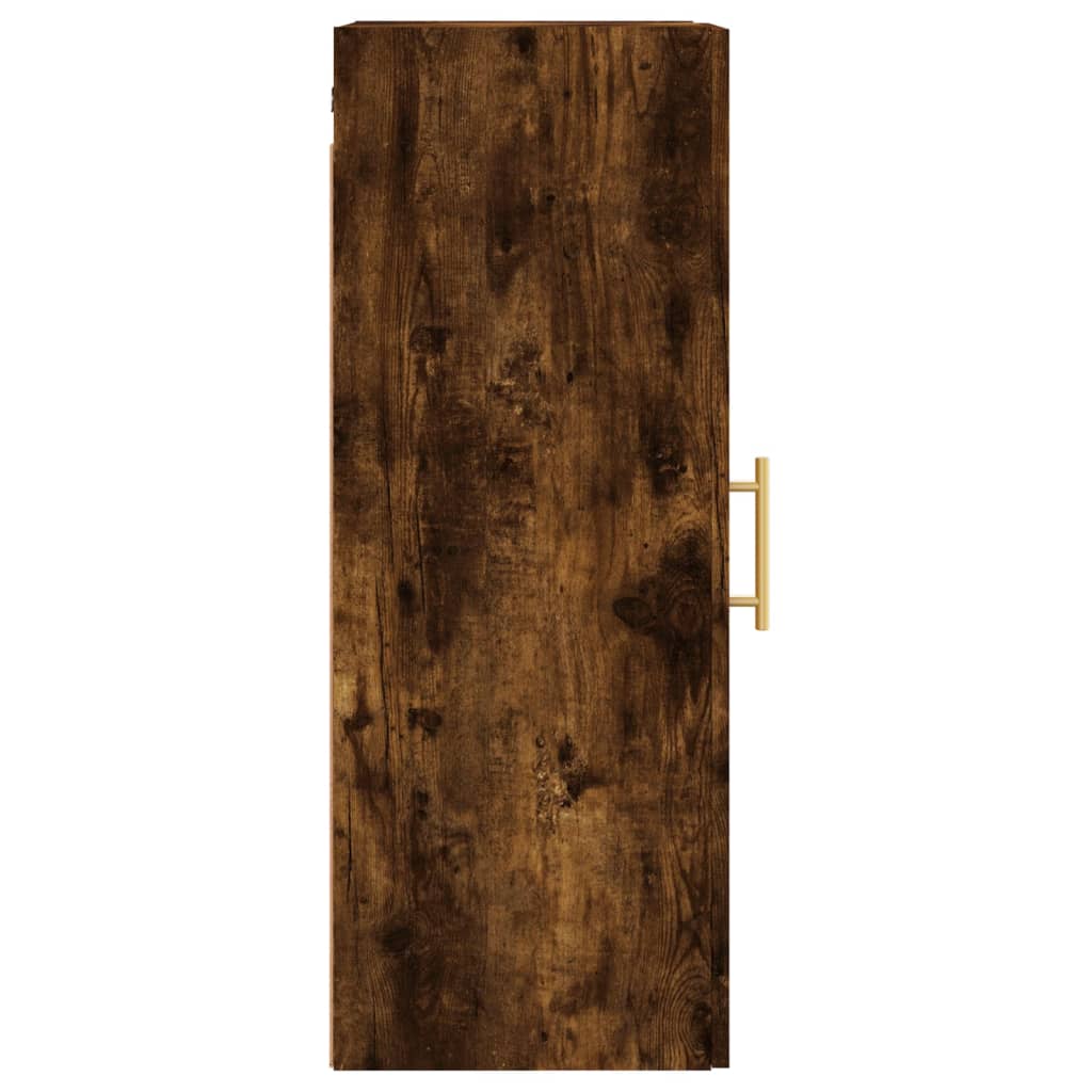 Smoked oak wall cabinet 34.5x34x90 cm