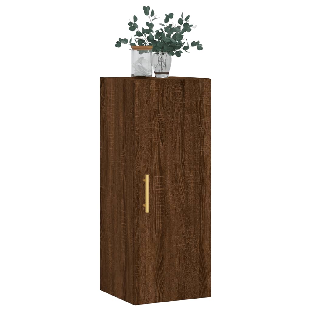 Braune Eichenwandschrank 34,5 x 34 x 90 cm