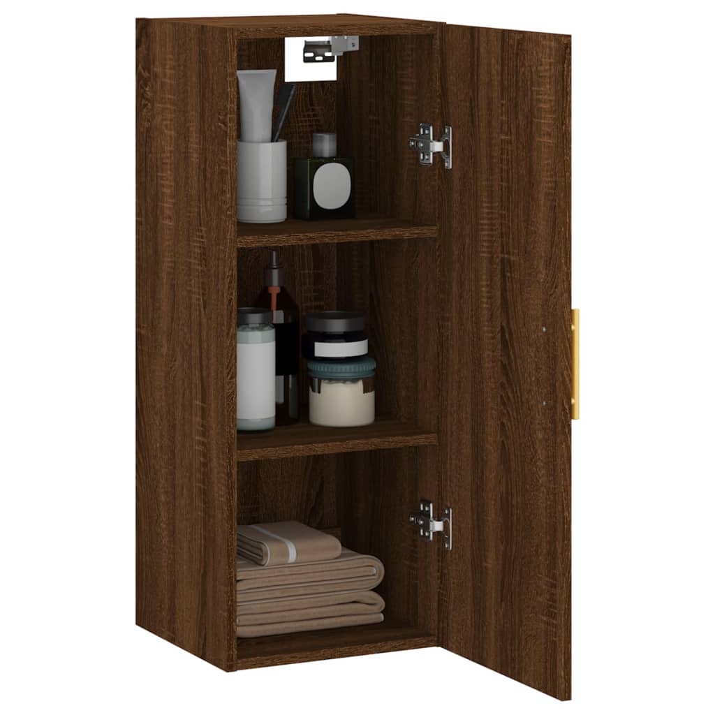 Braune Eichenwandschrank 34,5 x 34 x 90 cm