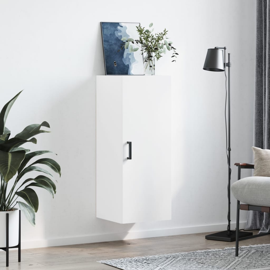 White wall cabinet 34.5x34x90 cm