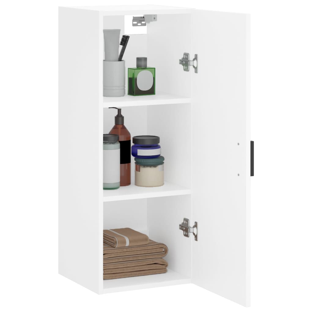 White wall cabinet 34.5x34x90 cm