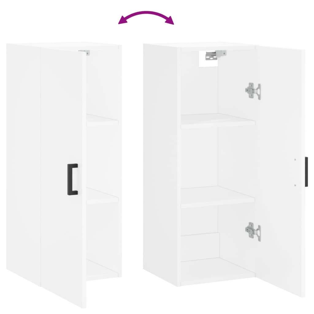 White wall cabinet 34.5x34x90 cm