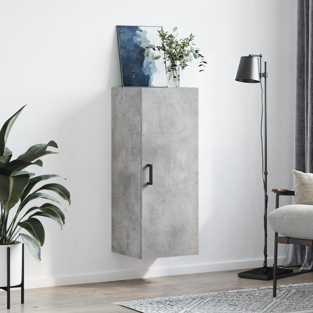 Concrete gray wall cabinet 34.5x34x90 cm