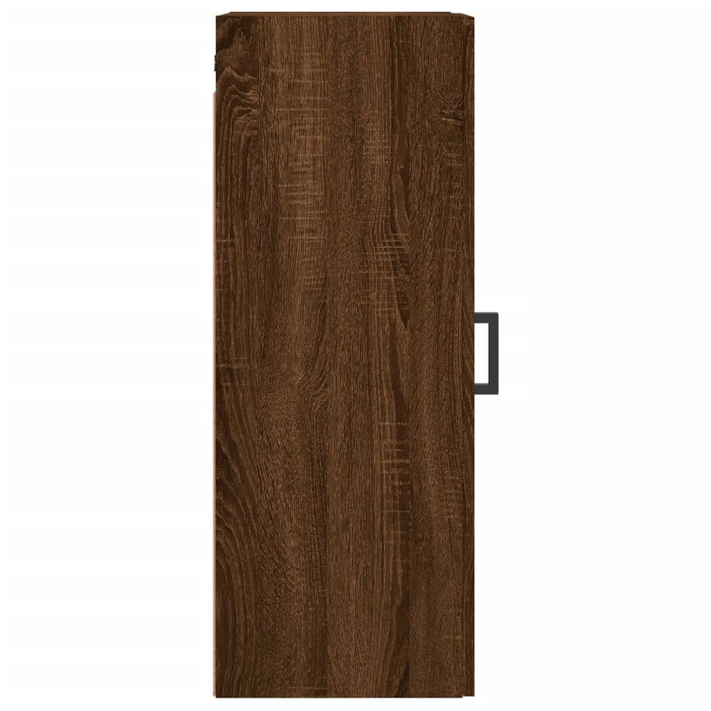 Brown oak wall cabinet 34.5x34x90 cm