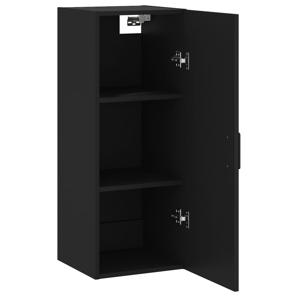 Schwarz -Wandschrank 34,5x34x90 cm