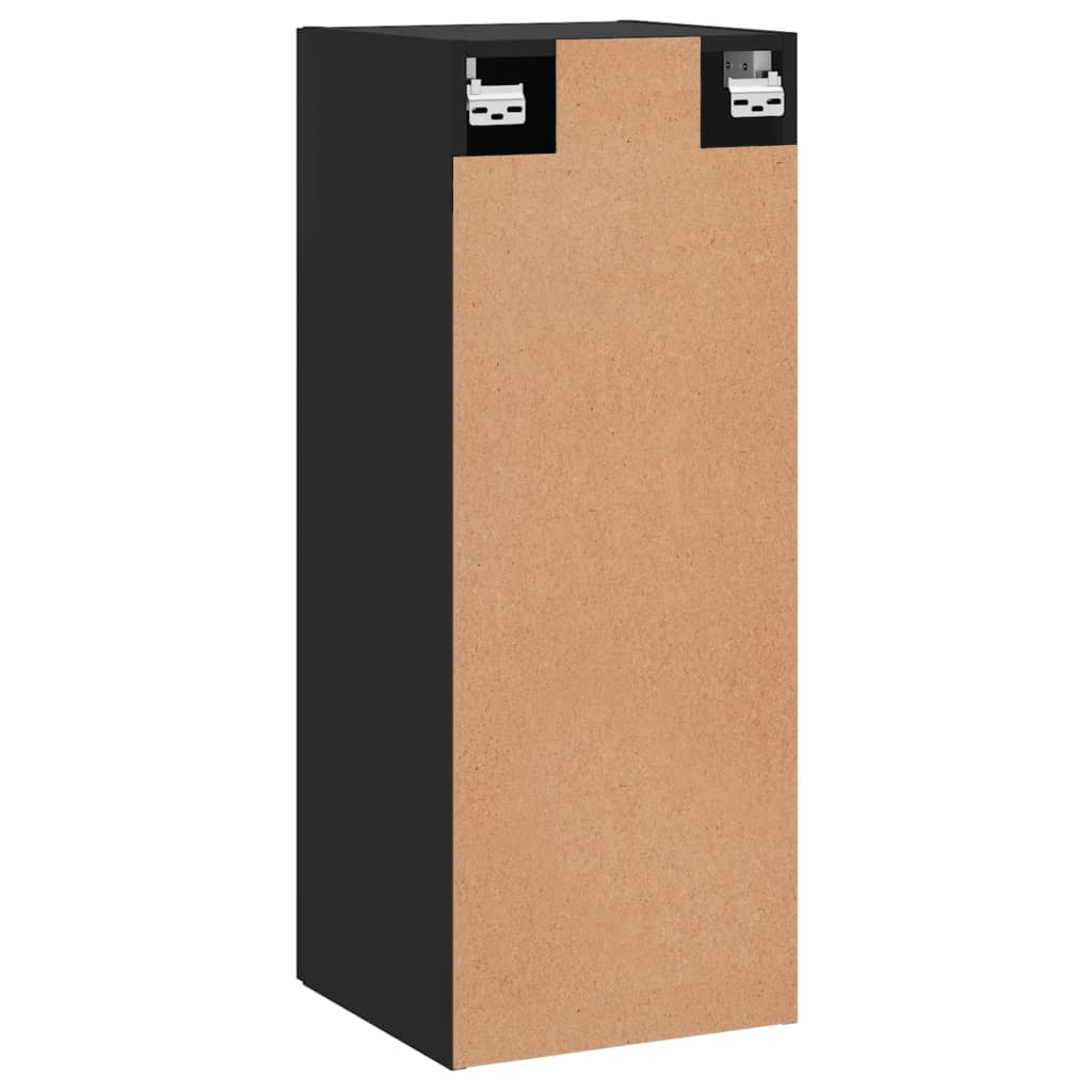 Schwarz -Wandschrank 34,5x34x90 cm