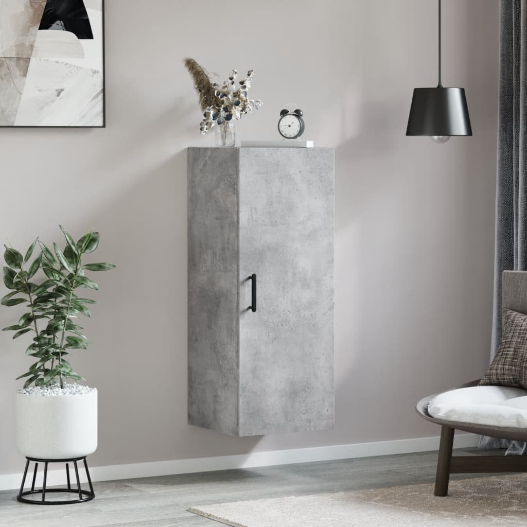 Concrete gray wall cabinet 34.5x34x90 cm