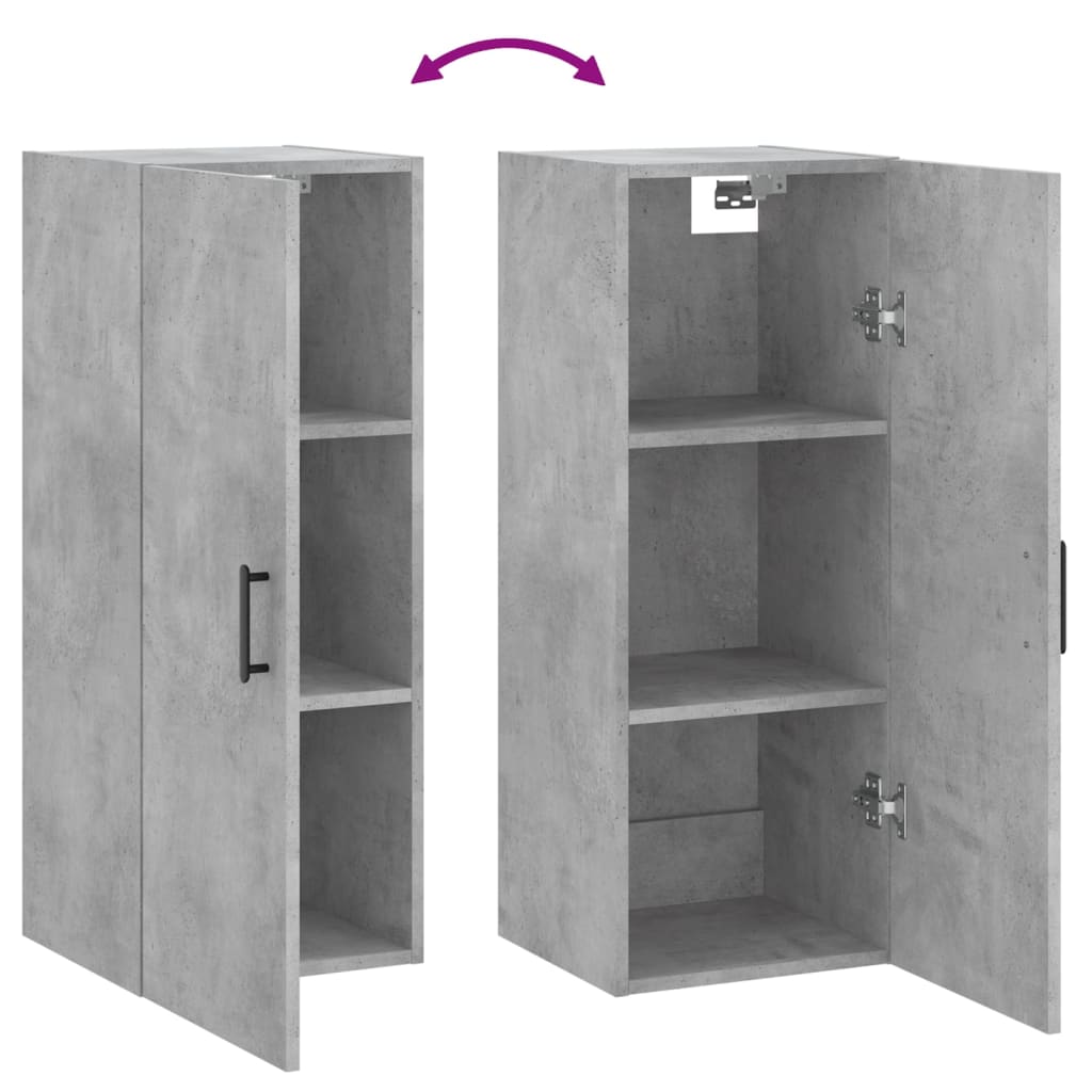 Betongrauwandschrank 34,5 x 34 x 90 cm