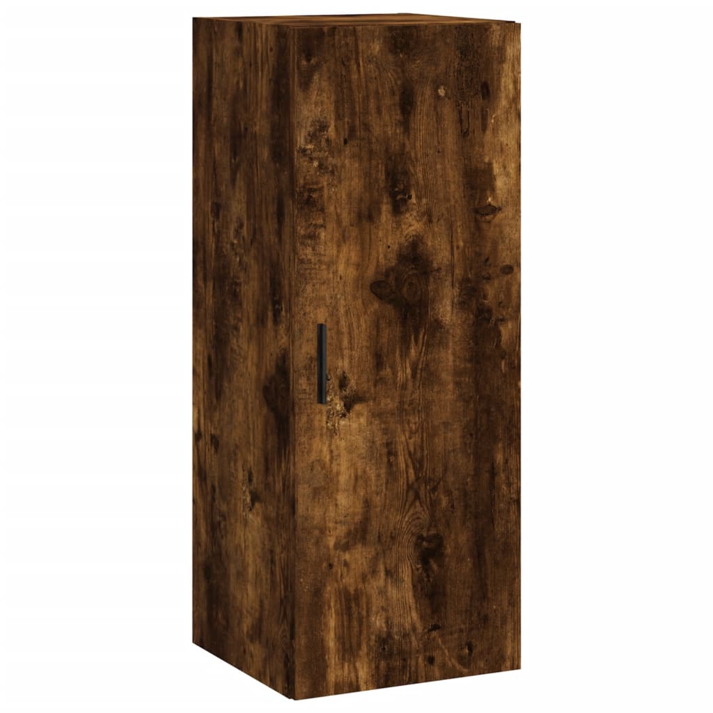 Smoked oak wall cabinet 34.5x34x90 cm