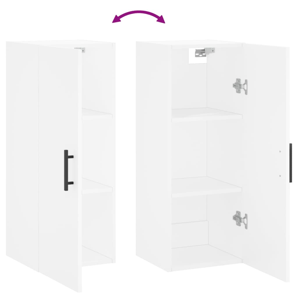 White wall cabinet 34.5x34x90 cm