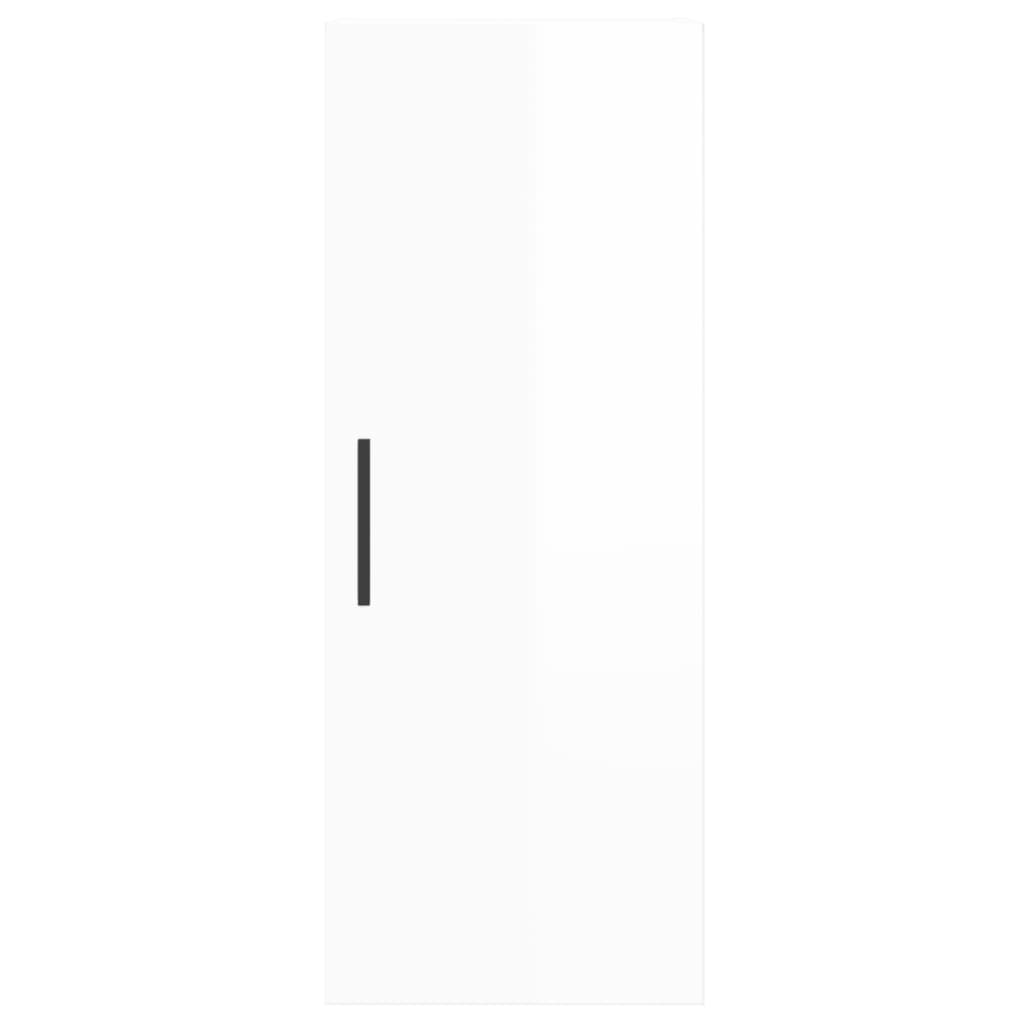 Brilliant white wall cabinet 34.5x34x90 cm