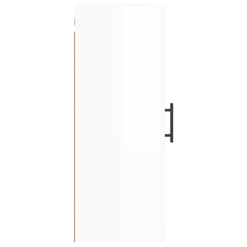 Armoire murale blanc brillant 34,5x34x90 cm