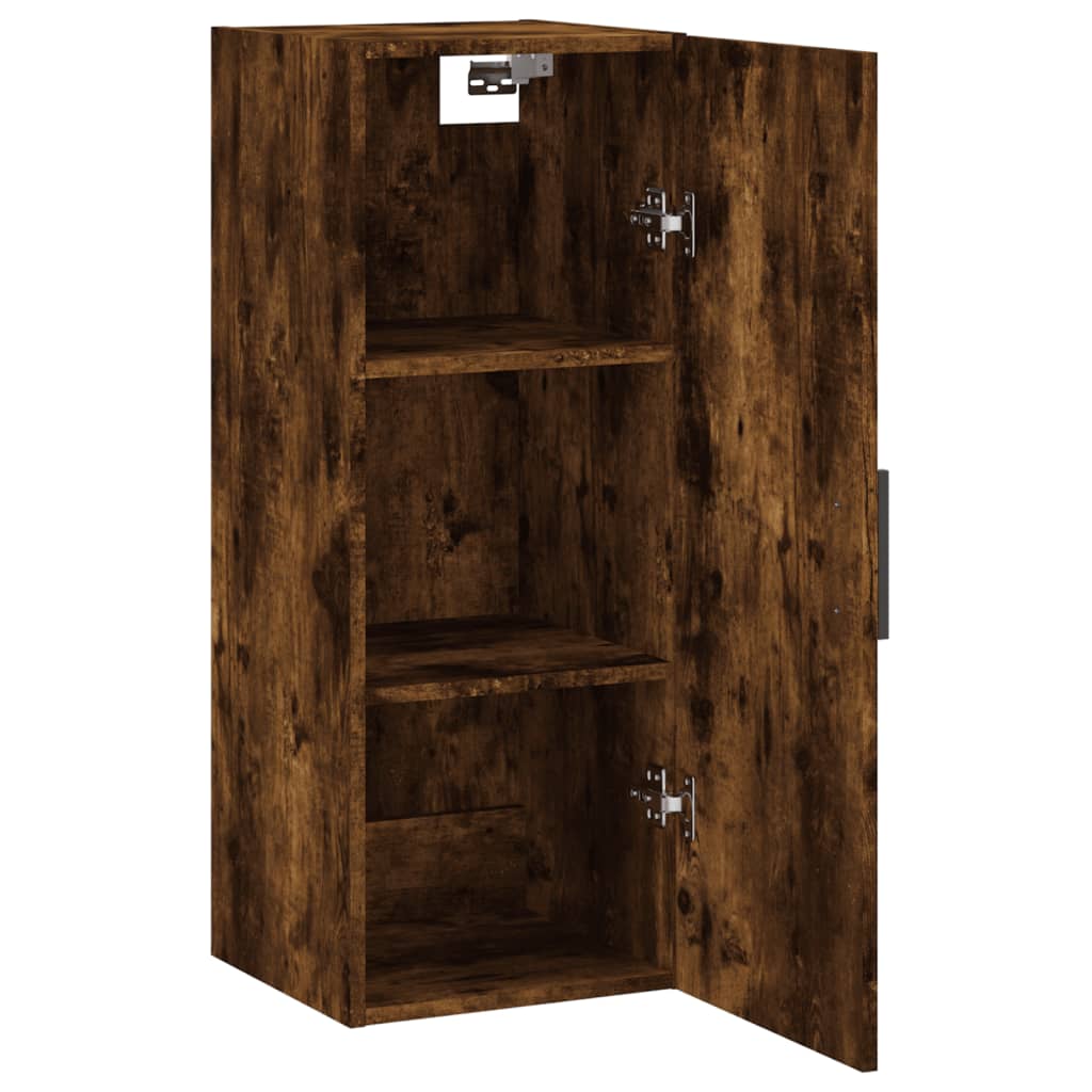 Smoked oak wall cabinet 34.5x34x90 cm