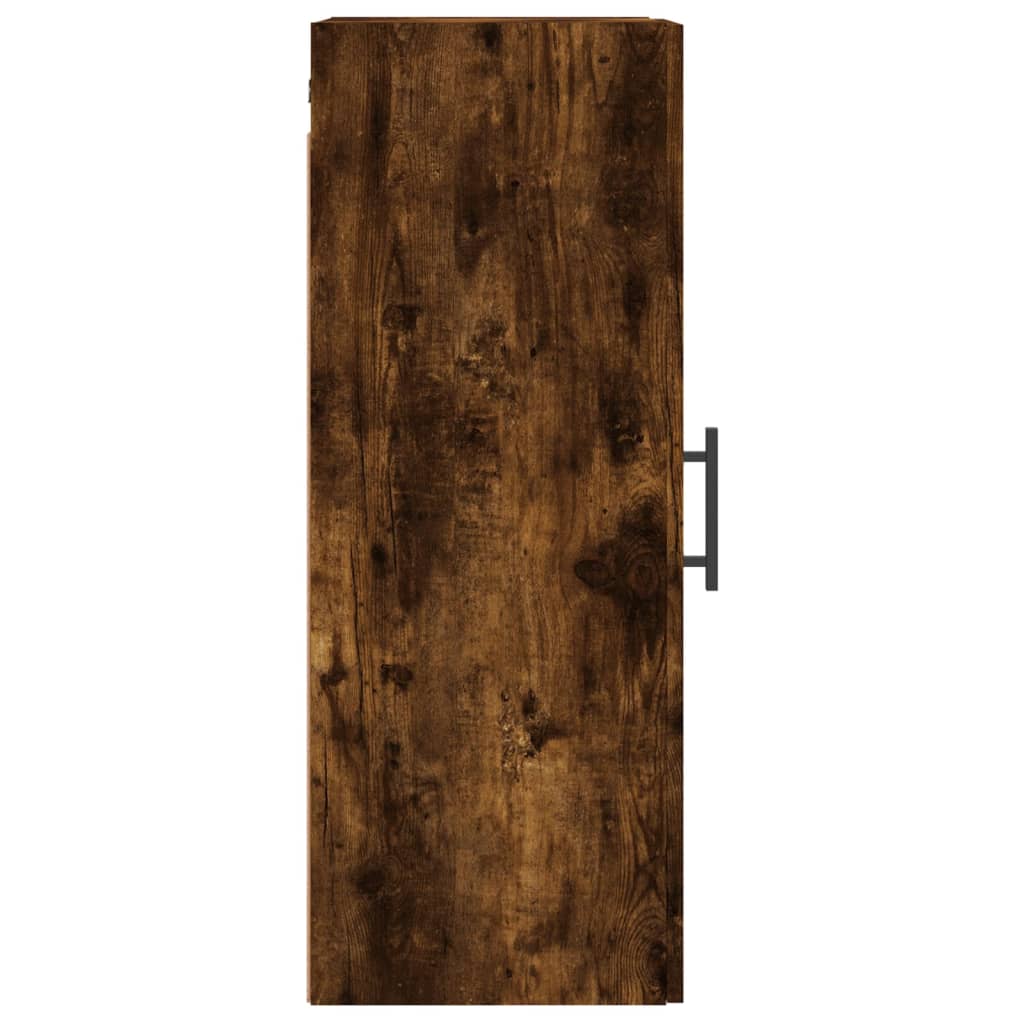 Smoked oak wall cabinet 34.5x34x90 cm