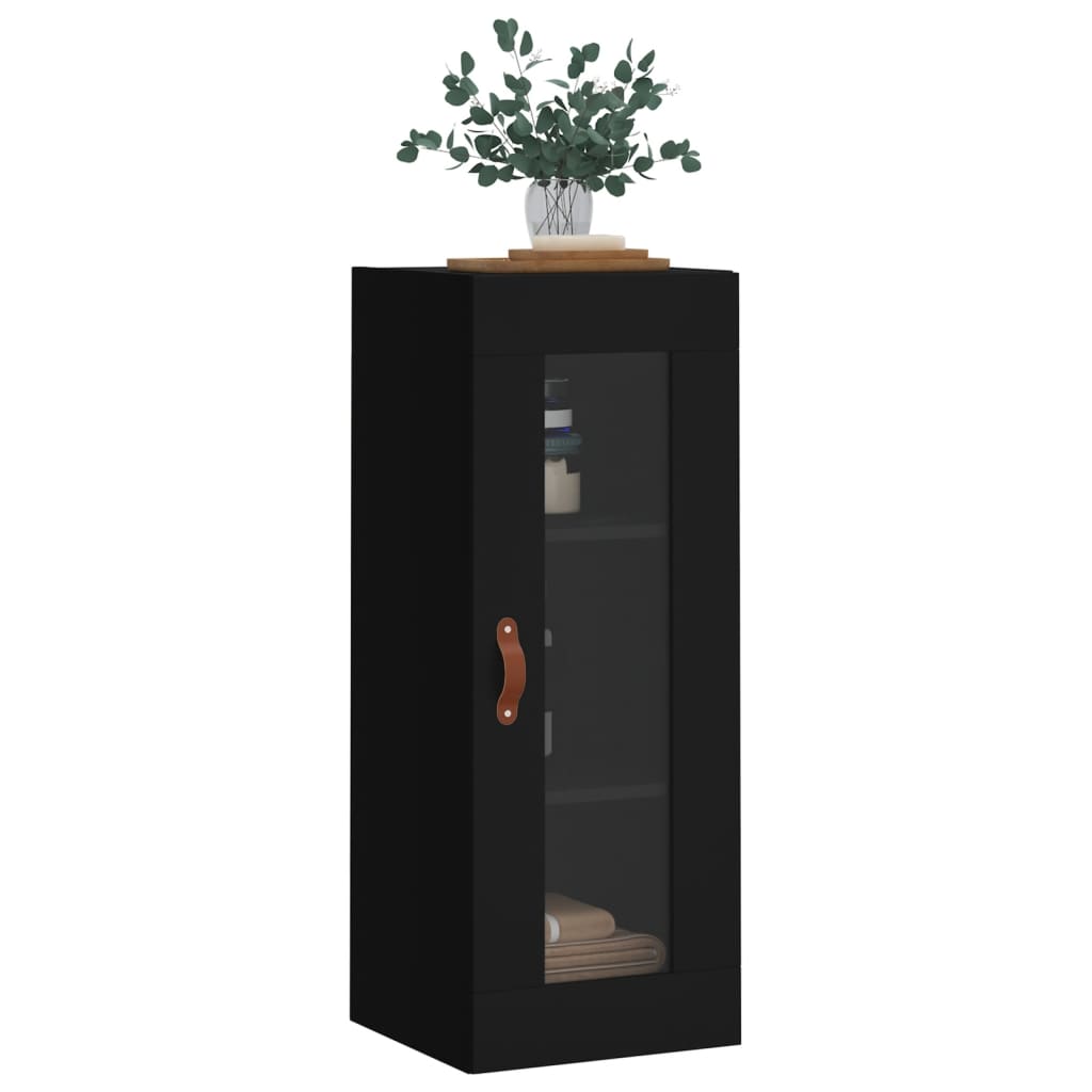 Black wall cabinet 34.5x34x90 cm