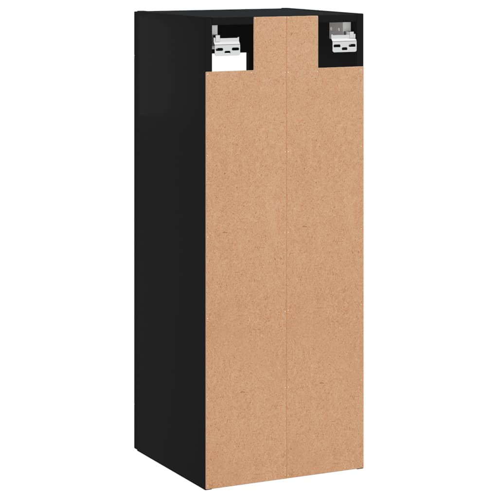 Schwarz -Wandschrank 34,5x34x90 cm