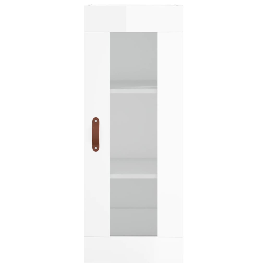 Brilliant white wall cabinet 34.5x34x90 cm