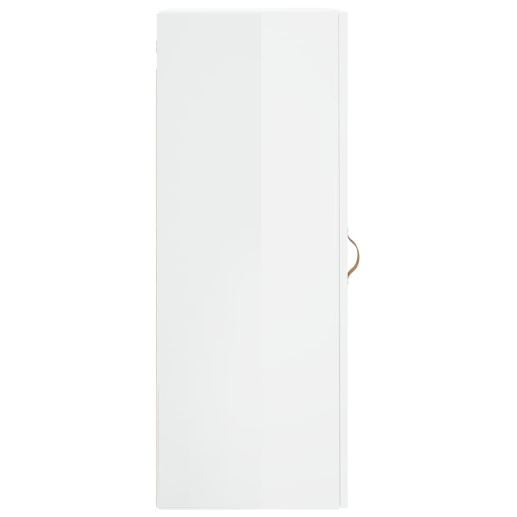 Brilliant white wall cabinet 34.5x34x90 cm