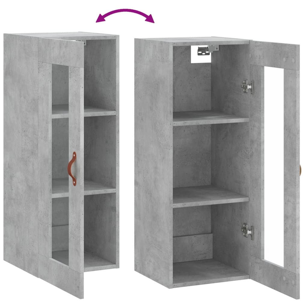 Betongrauwandschrank 34,5 x 34 x 90 cm