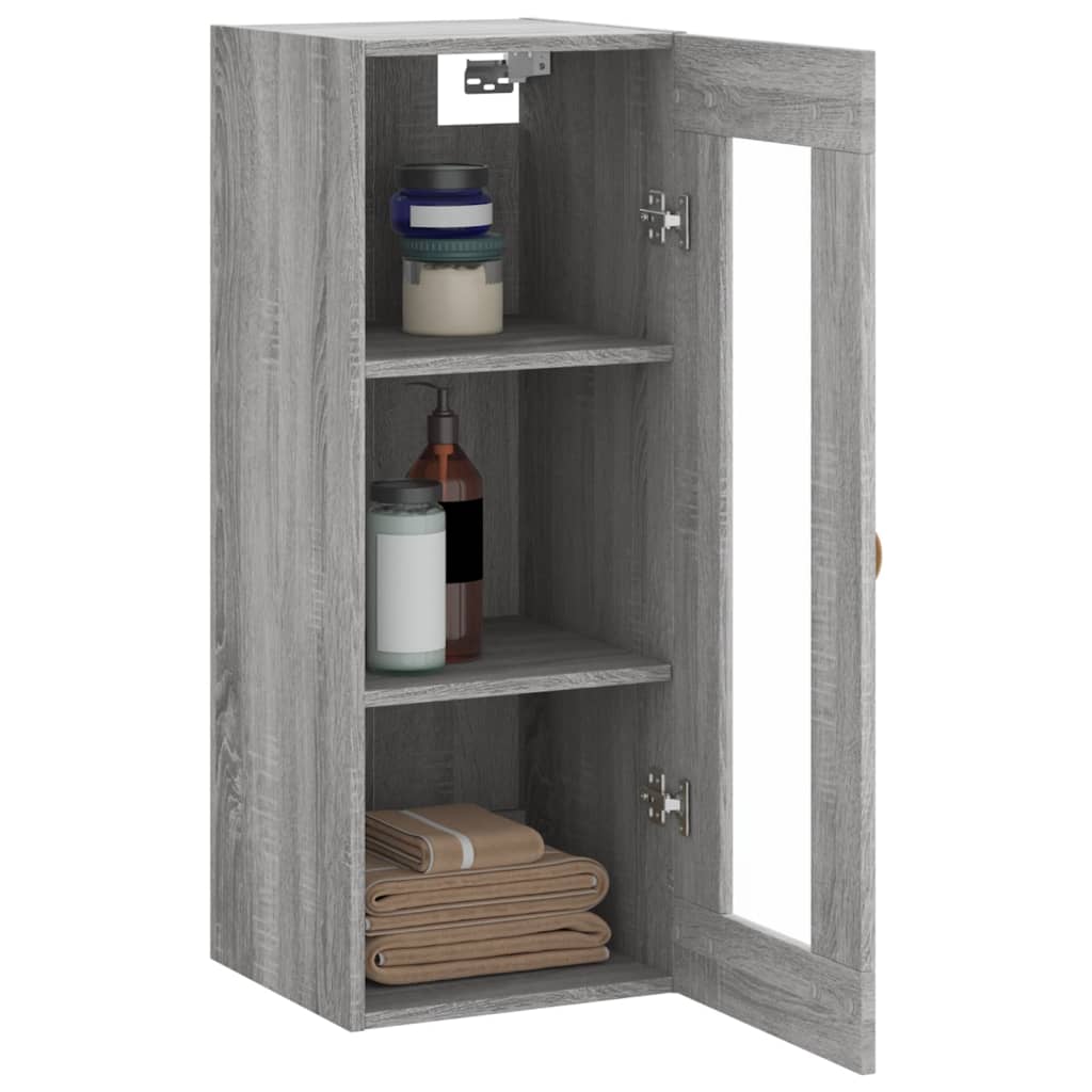 Sonoma Grey Wall Cabinet 34,5x34x90 cm