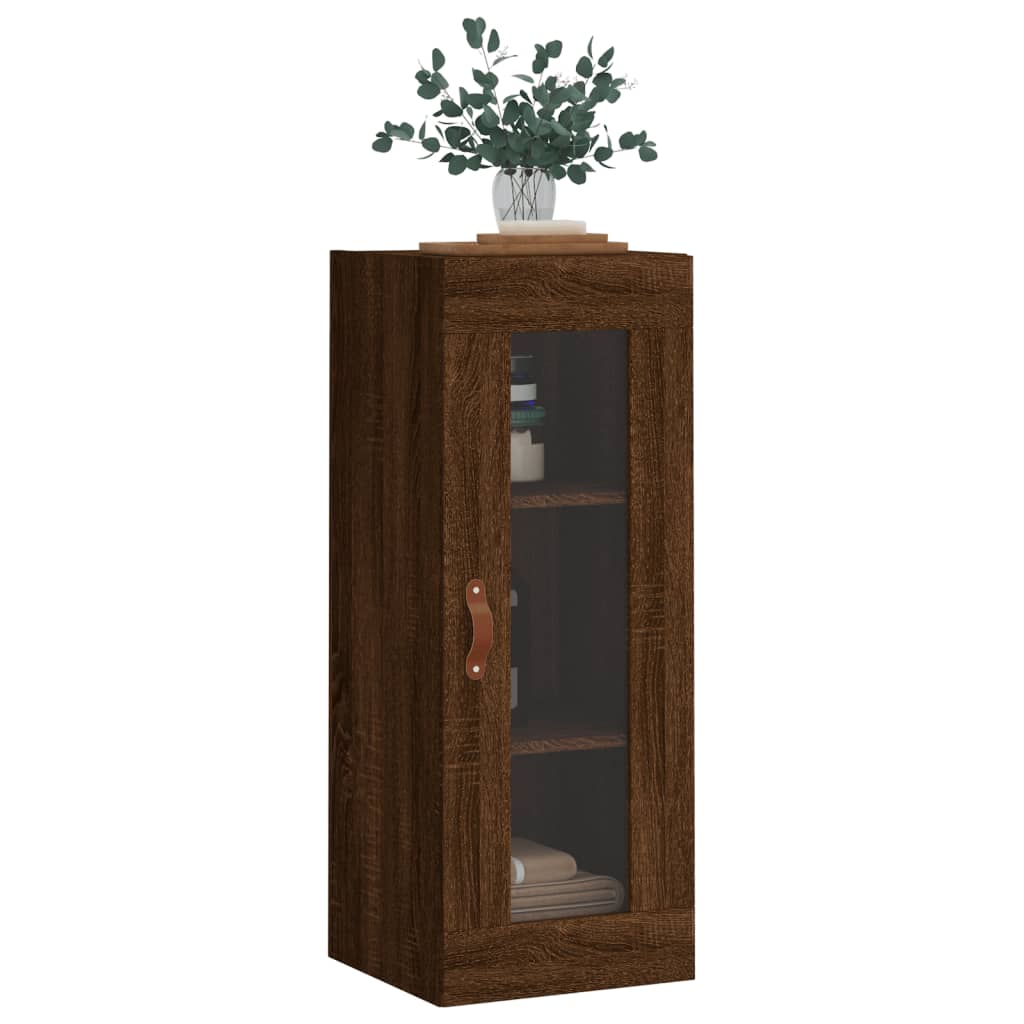 Braune Eichenwandschrank 34,5 x 34 x 90 cm