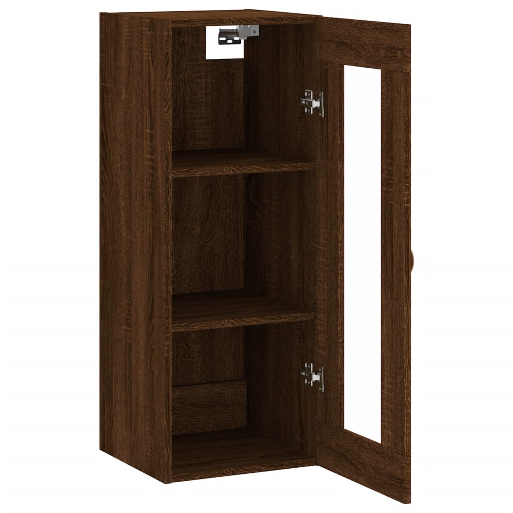 Braune Eichenwandschrank 34,5 x 34 x 90 cm