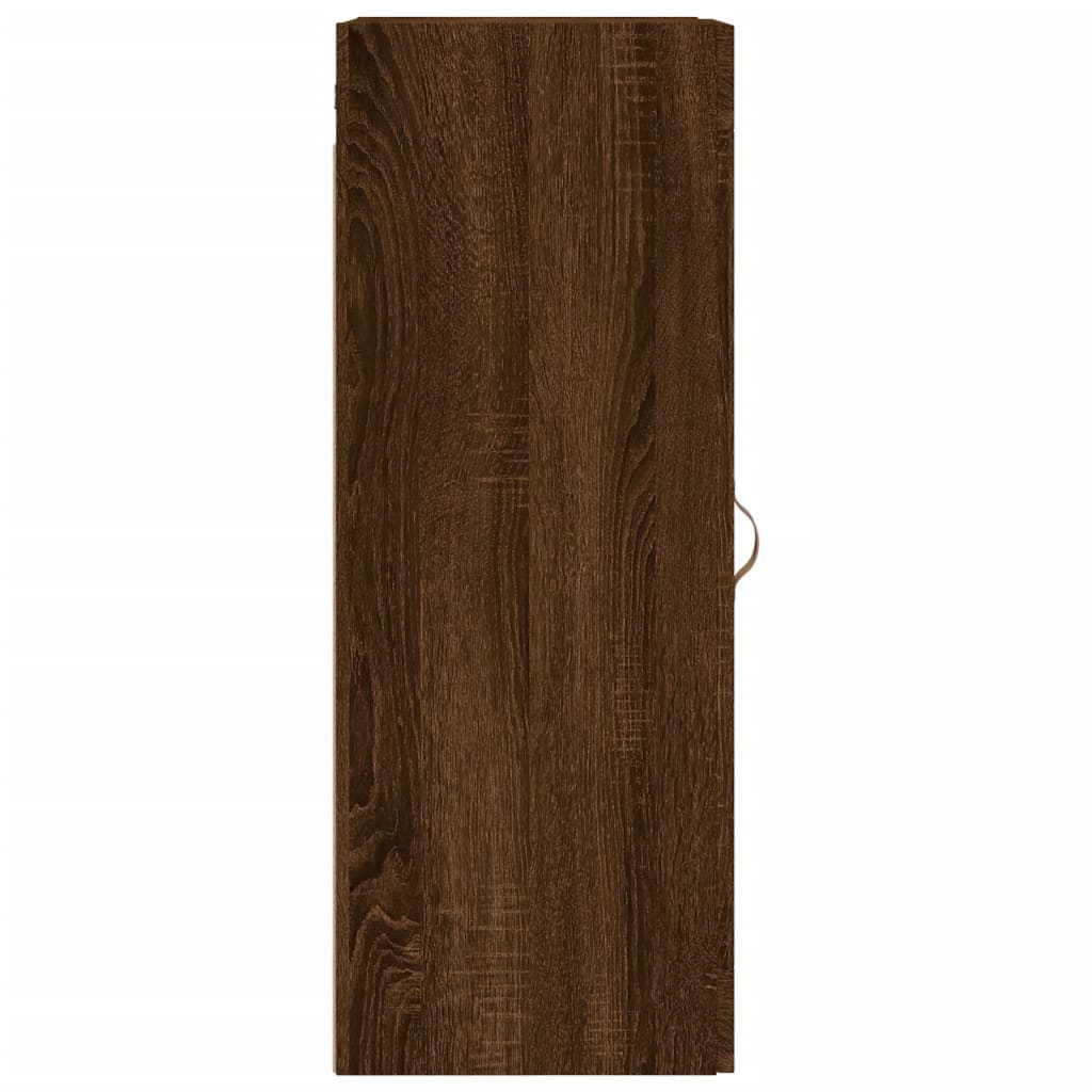 Brown oak wall cabinet 34.5x34x90 cm