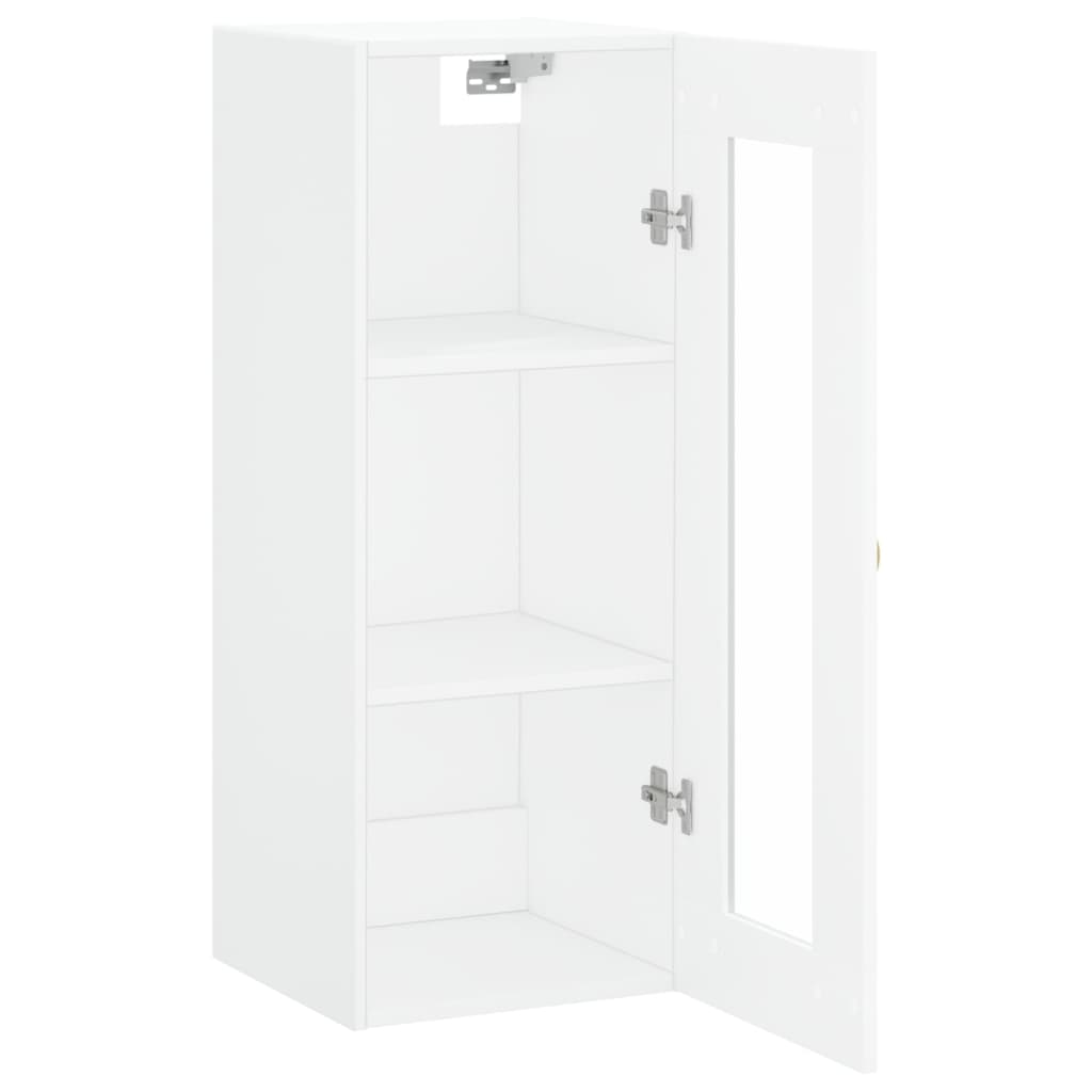 White wall cabinet 34.5x34x90 cm