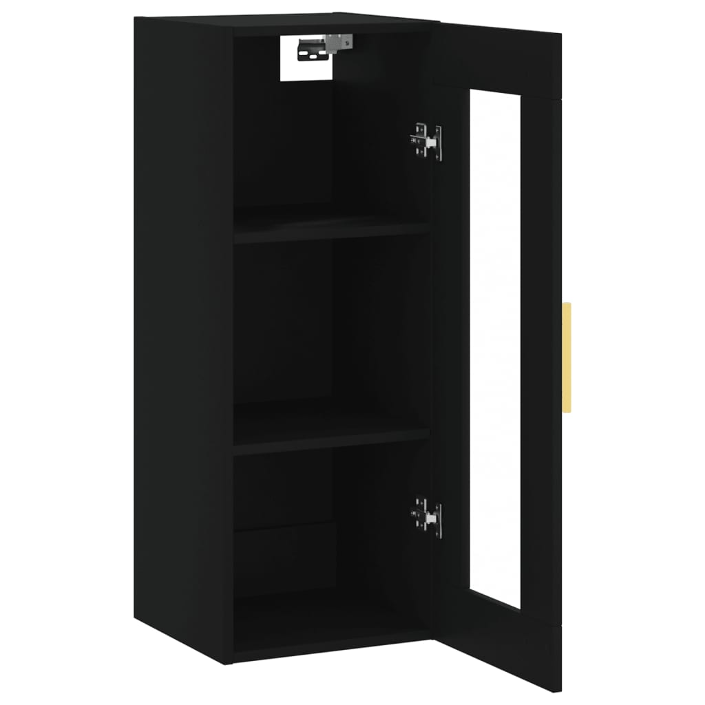 Black wall cabinet 34.5x34x90 cm