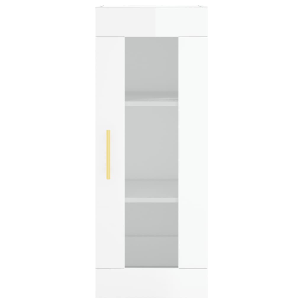 Brilliant white wall cabinet 34.5x34x90 cm