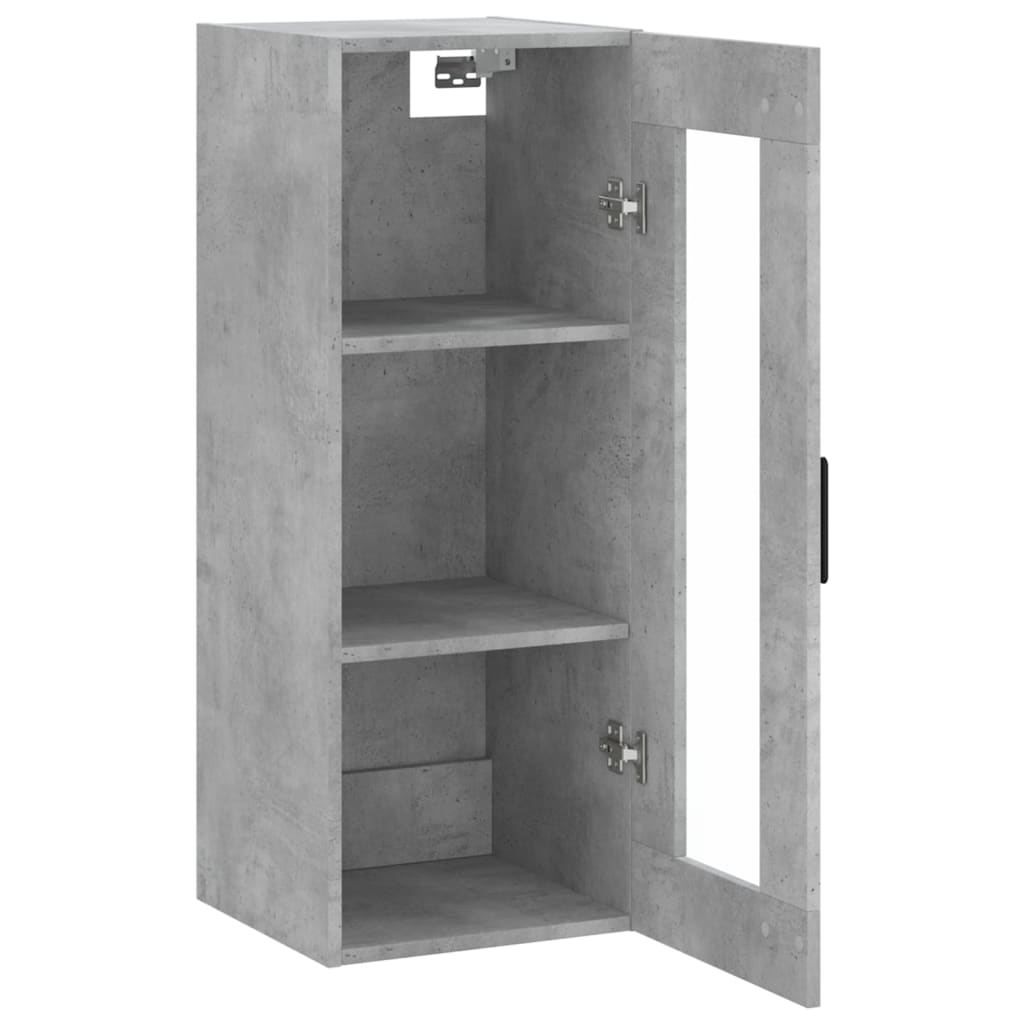 Armoire murale gris béton 34,5x34x90 cm