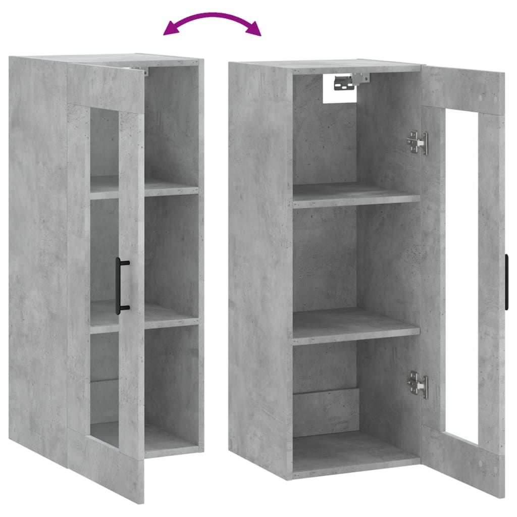 Betongrauwandschrank 34,5 x 34 x 90 cm