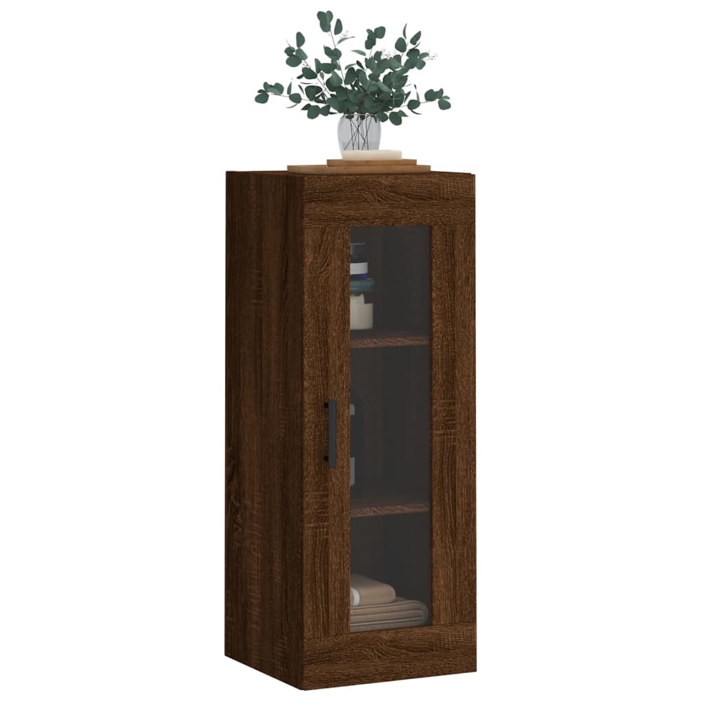 Braune Eichenwandschrank 34,5 x 34 x 90 cm