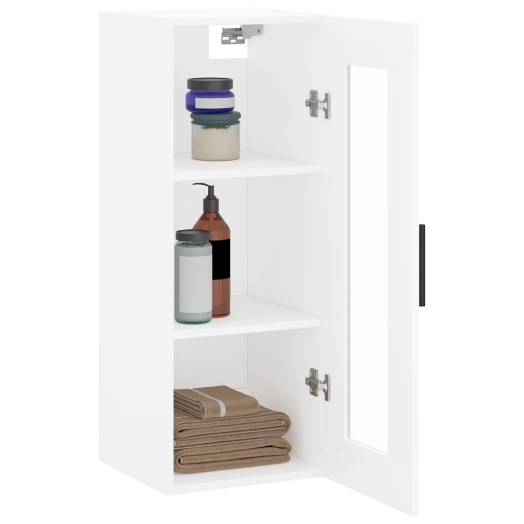 White wall cabinet 34.5x34x90 cm