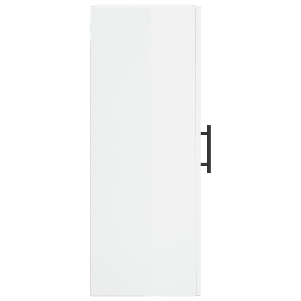 Brilliant white wall cabinet 34.5x34x90 cm