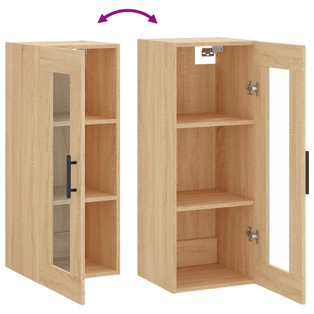 Sonoma Oak Wall Cabinet 34,5x34x90 cm