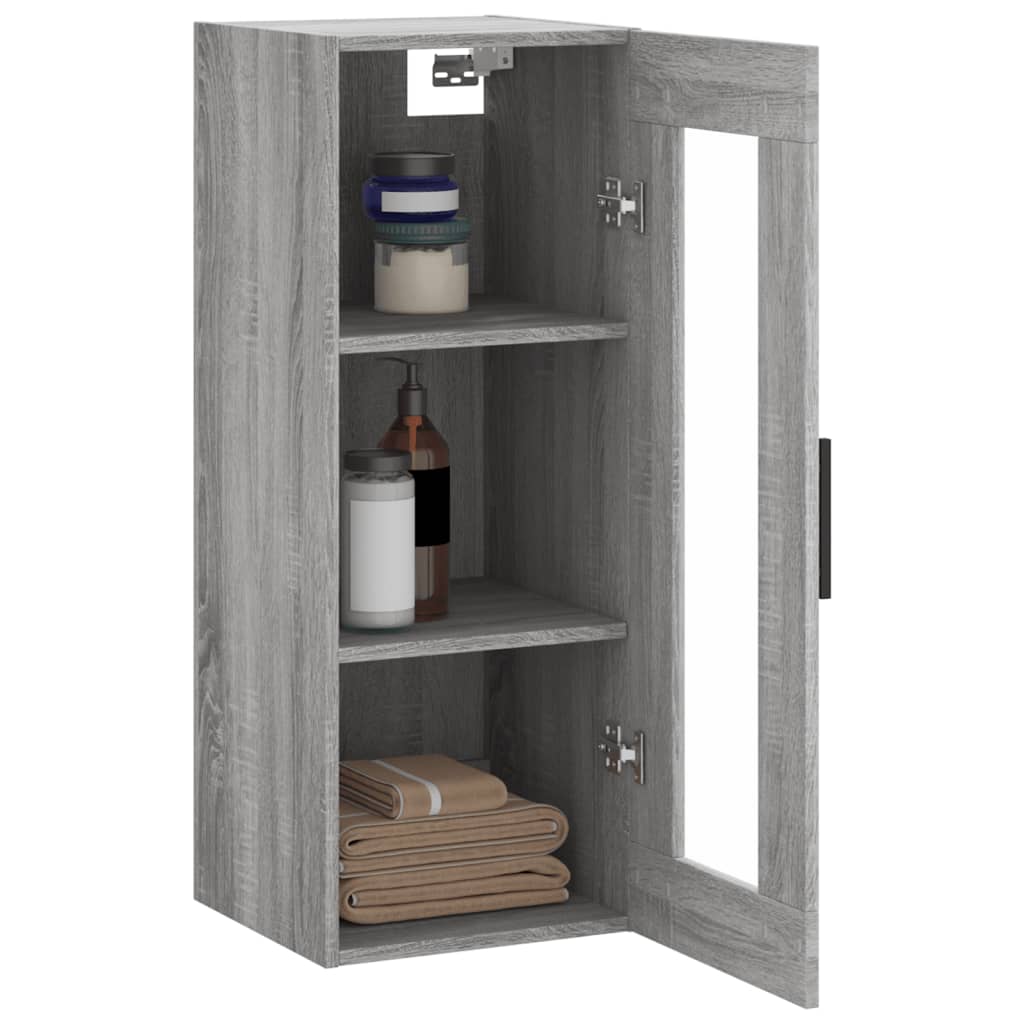 Sonoma Grey Wall Cabinet 34,5x34x90 cm