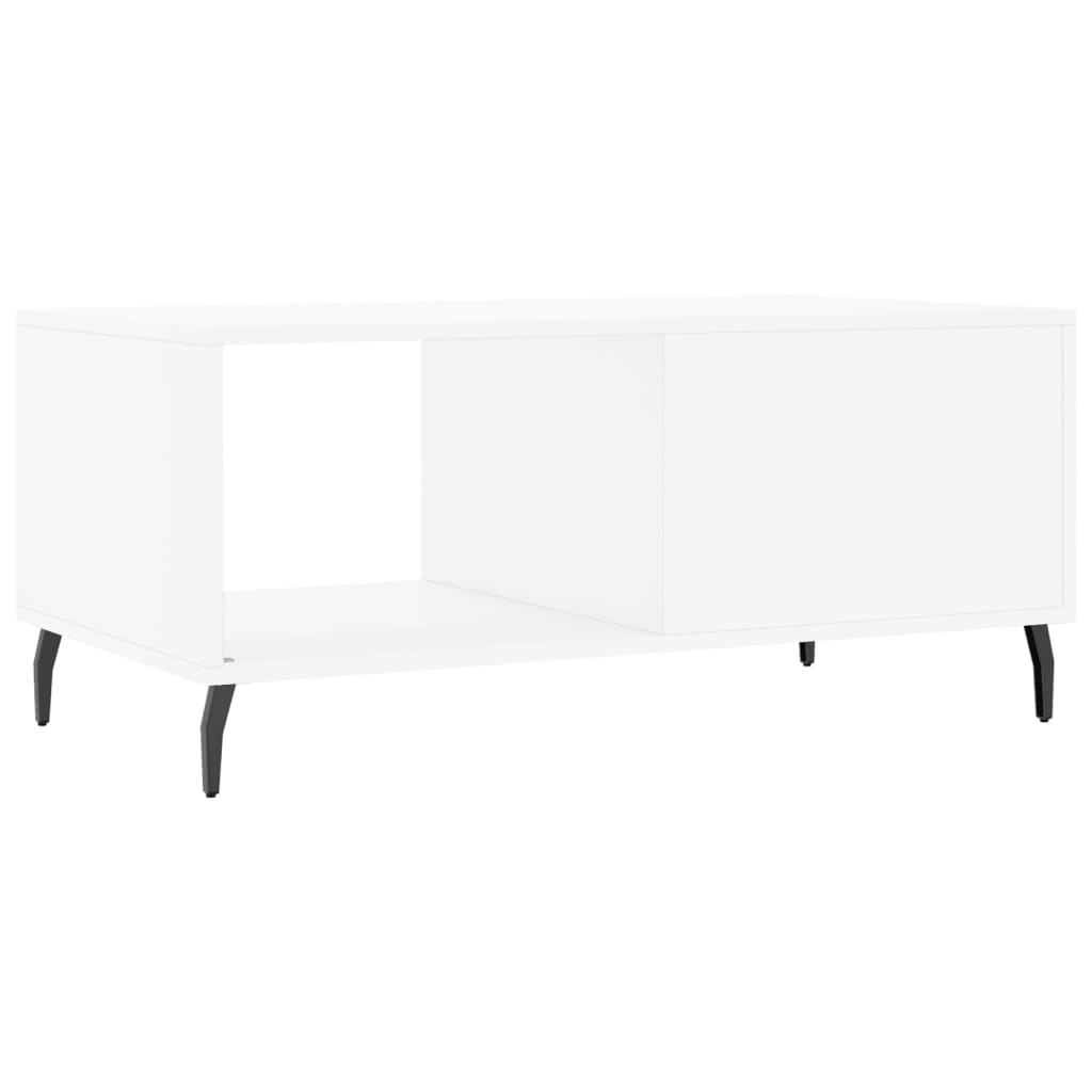 Tavolino bianco 90x50x40 cm in MDF